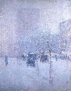 Childe Hassam Late Afternoon, New York, Winter oil